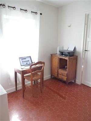 On the upper floor is an open landing featuring a study. Here there is wifi with a high speed internet suitable for skyping that reaches the whole house, as well as a printer.