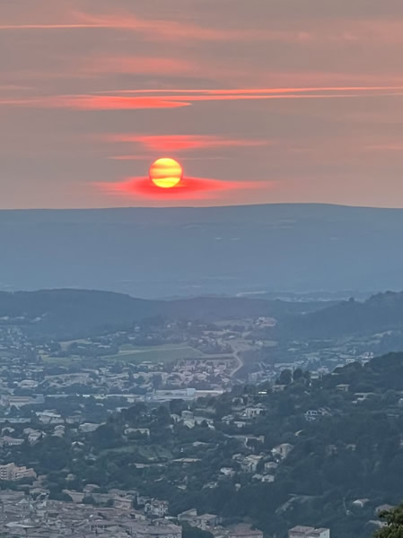 Sunset from the Terrace